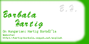 borbala hartig business card